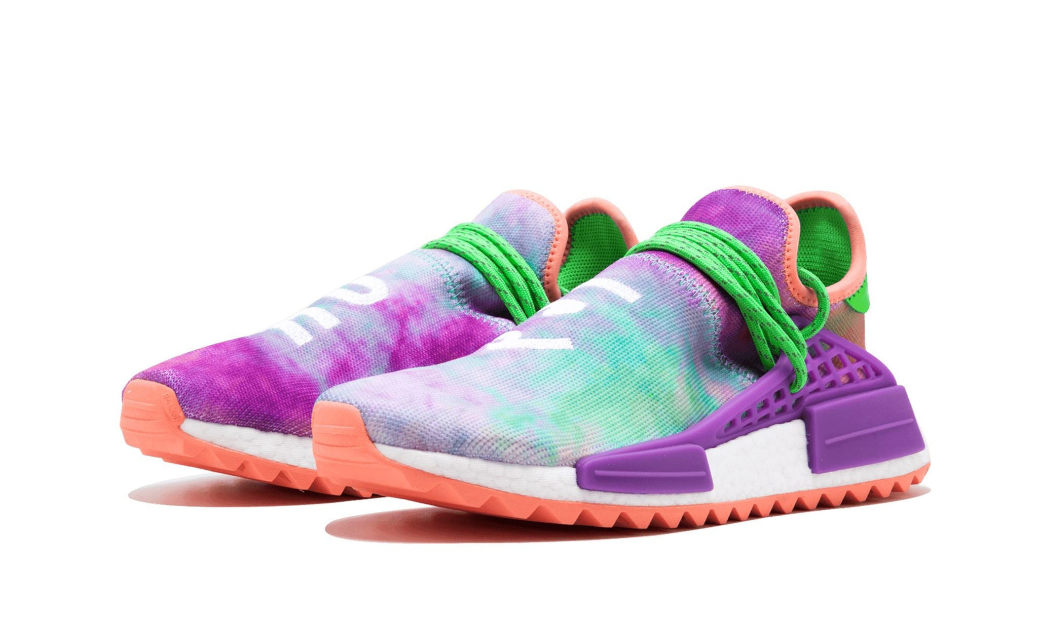 NMD HUMANRACE TRAIL Pharrell Williams Holi Festival Chalk Coral Les Baskets