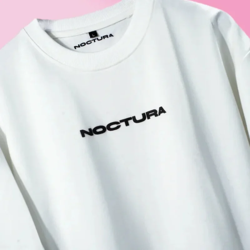StreetwearStyle_Sakura_White260GSMFrenchTerryCottonOversizeGraphicTeeHGxNoctura-Front