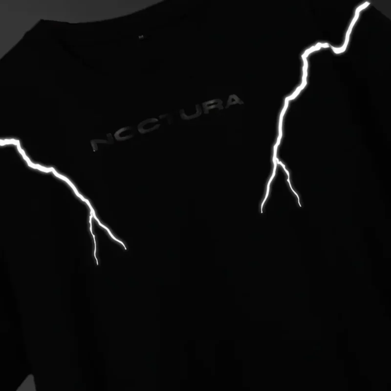 StreetwearStyle_Thunderstruck_ReflectiveBlack260GSM100_FrenchTerryCottonT-ShirtHGxNoctura-FrontinDark
